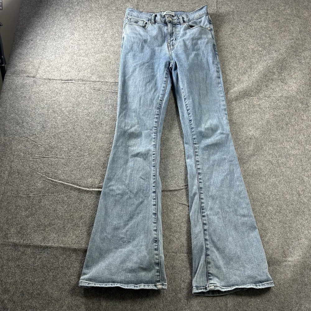 FRAME Le High Flare Jeans Women's 26 Disarm Medium Wash Denim Stretch
